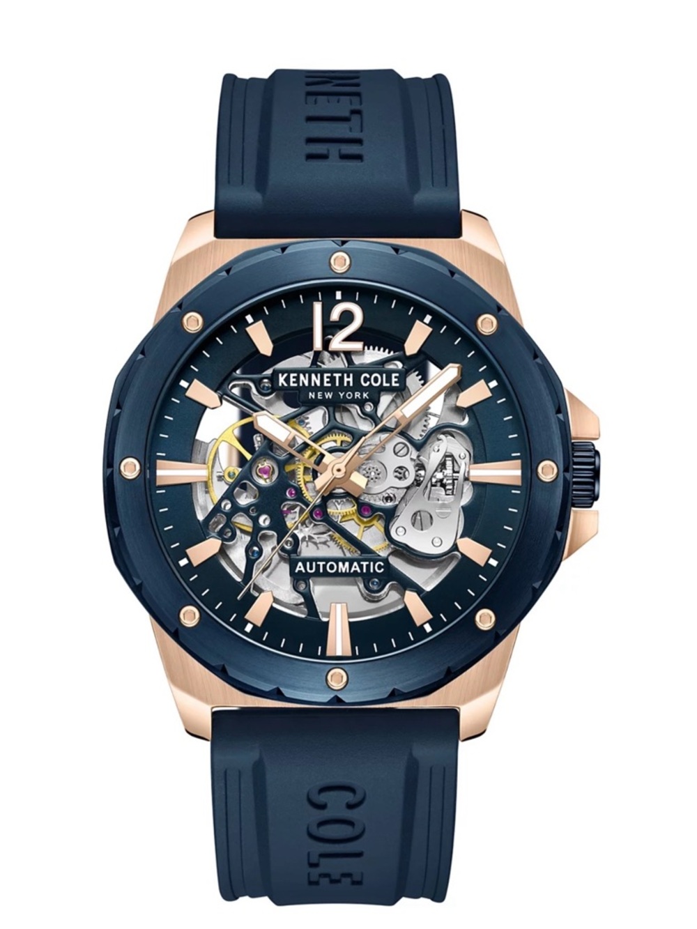 Kenneth Cole Men's Automatic Movement Blue Silicone Watch